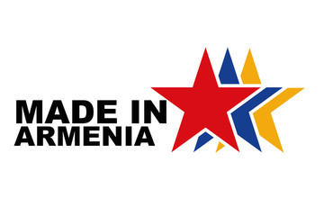 Made in Armenia logo, vector