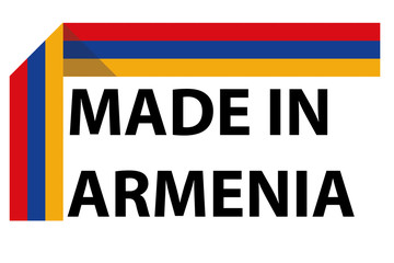 Made in Armenia logo, vector