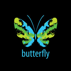 vector butterfly logo