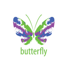 vector butterfly logo