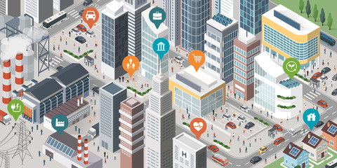 Smart city banner © elenabsl