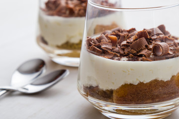 tiramisu in glass
