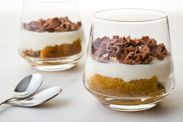 tiramisu in glass