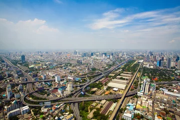 Foto op Canvas Prachtig uitzicht op de hoofdstad van Thailand Bangkok. © Alexander