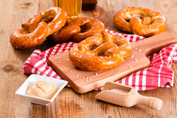 Bavarian pretzels. 