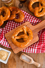 Bavarian pretzels. 