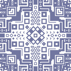 Decorative geometric ethnic pattern ornament vector illustration