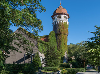 Kaliningrad region, Yantarny town, water tower, landmark