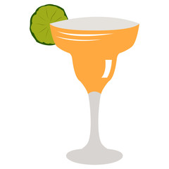 Isolated cocktail on a white background, Vector illustration
