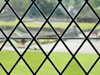 Diamond Patterned Window View