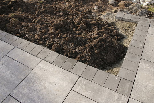 Terrassenplatten - Randstein