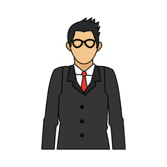 faceless businessman icon image vector illustration design 