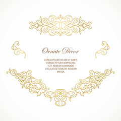 Vector ornamental  decorative frame.