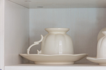 coffee cup on shelf