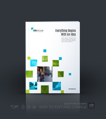 Business vector template. Brochure layout, cover modern design a