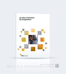 Business vector template. Brochure layout, cover modern design a