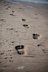 Footprints in sand