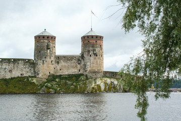 Fototapeta na wymiar Savonlinna medieval castle