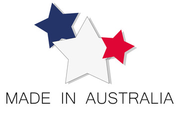 Obraz premium Made in Australia logo, vector
