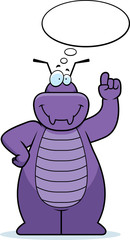 Cartoon Bug Thinking