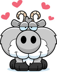Fototapeta premium Cartoon Goat Love