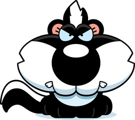 Cartoon Skunk Angry