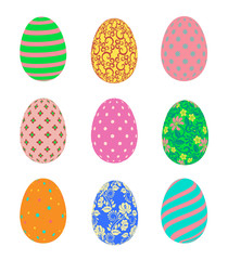 Set of Easter eggs