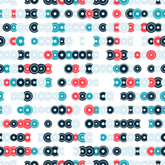 Abstract background with set of multi-colored circles.