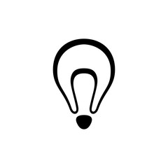 Bulb icon, vector illustration