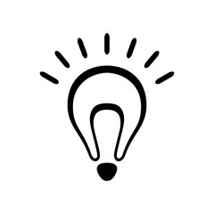 Bulb icon, vector illustration
