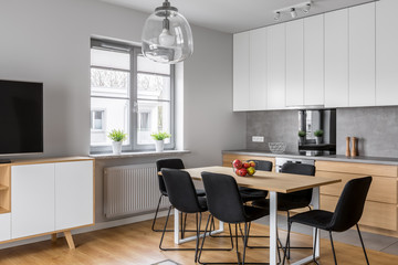 Kitchen with dining room