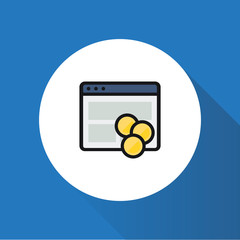 Web money vector icon