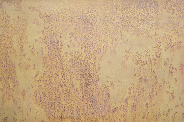 old metal sheet with traces of rust