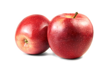 Studio isolated red apples