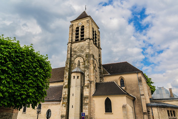 Fototapeta na wymiar Saint-Pierre-Saint-Paul Church (XII) in Ivry-sur-Seine. France.