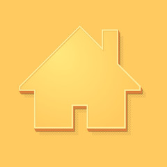 ikona vintage 3D z obrysem i cieniem   © vempireart