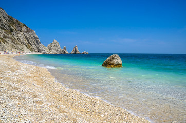 Due Sorelle beach riviera del Conero Numana Marche Ancona  adriatic sea Italy