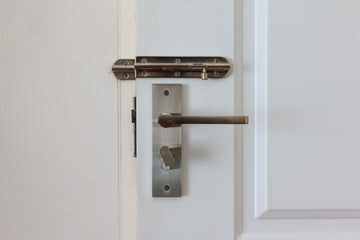 door bolt lock room