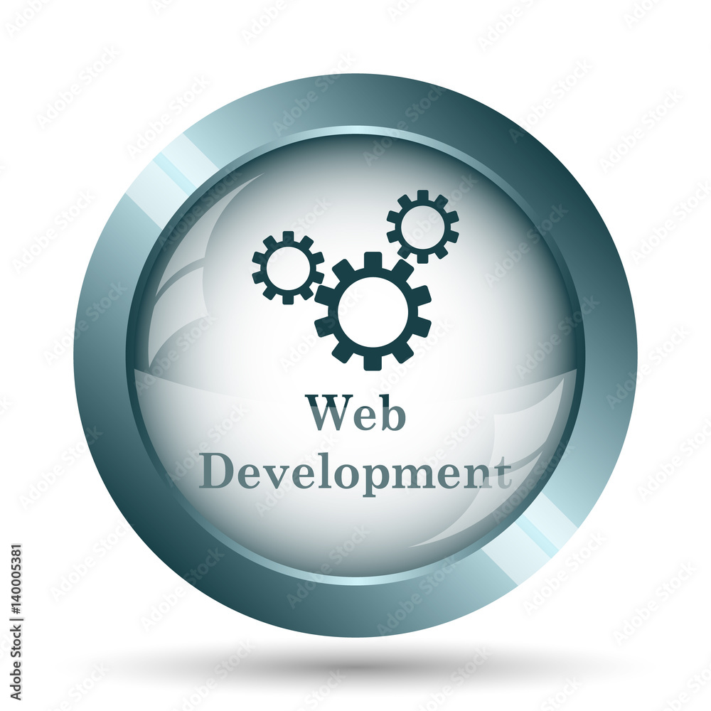 Wall mural web development icon