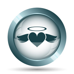 Heart angel icon