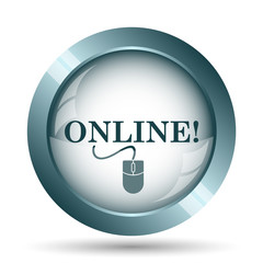 Online with mouse icon