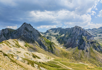 Landscape in Pyrenees Mountains