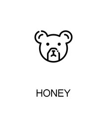 Obraz na płótnie Canvas Honey single icon