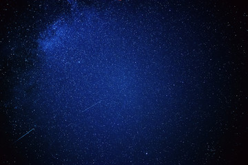 Night sky with lot of shiny stars, natural abstract astro background