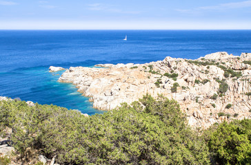 Beautiful sea coastline, Sardinia, Italy
