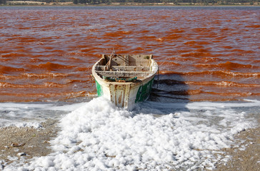 Lac Rose ou Lac Retba au Sénégal