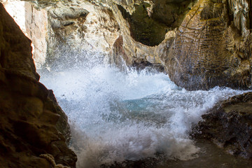 Inside the Cave of Neptune on Sardinia, Italy © robertdering