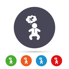 Baby infant sign icon. Toddler boy symbol.