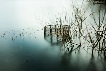 Foto op Plexiglas Yogo lake look like mirror,Nagahama city,Shiga,tourism of japan © yoko_ken_chan