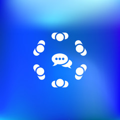 Conference Icon Vector flat design style